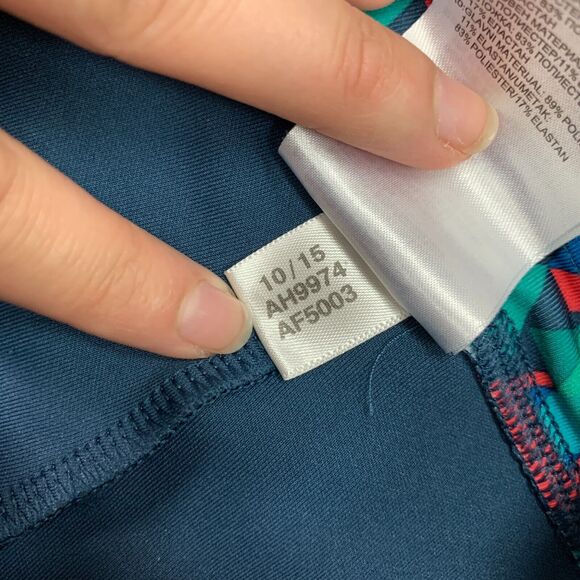 Adidas Run 1/1 Tight Legging Womens S Small Geometric Paneled Stretch Pants - Picture 6 of 15